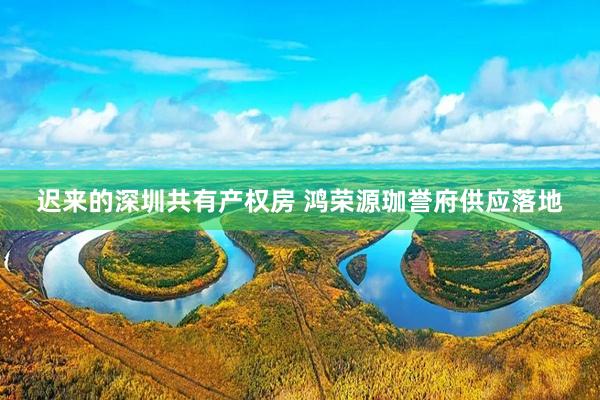 迟来的深圳共有产权房 鸿荣源珈誉府供应落地