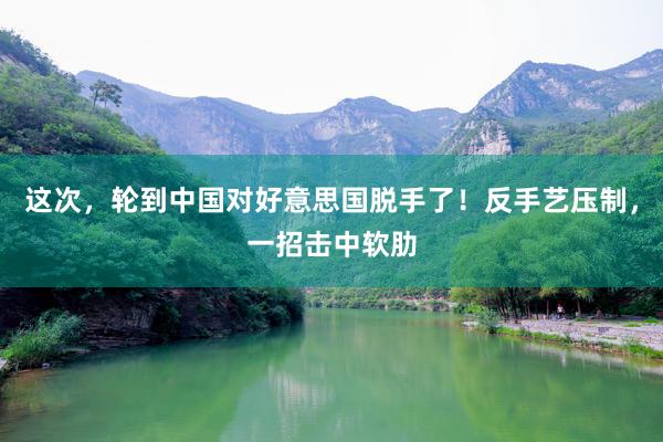 这次，轮到中国对好意思国脱手了！反手艺压制，一招击中软肋