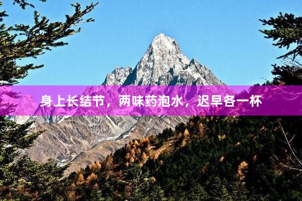 身上长结节，两味药泡水，迟早各一杯